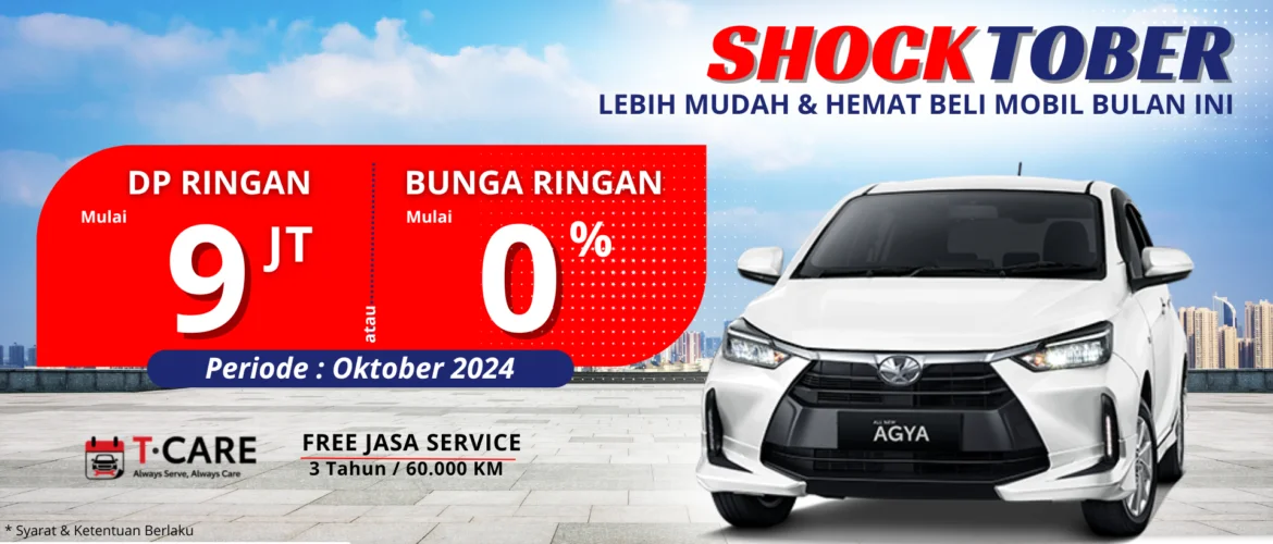 PROMO AGYA DP RINGAN DI TOYOTA MADIUN
